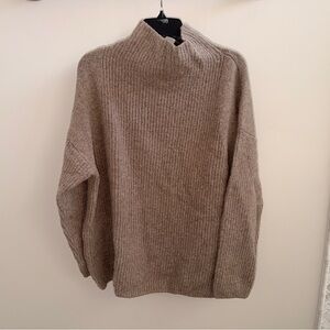 Taupe Mock Neck Sweater